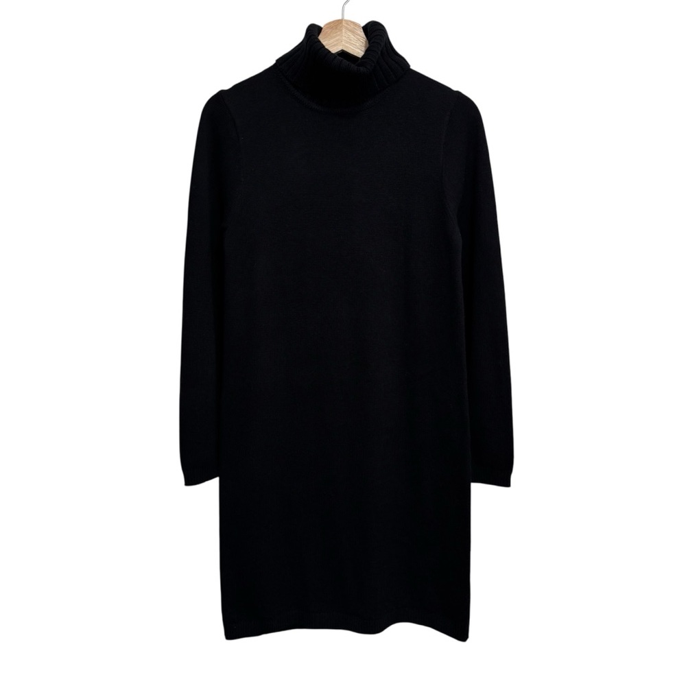 J. Crew Mercantile Cotton Wool Blend Turtleneck Sweater Dress Women Small